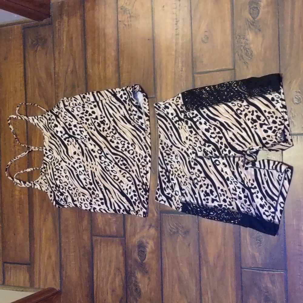 PINK Victoria's Secret Matching Tank, Size L. and Bike Shorts Size M.